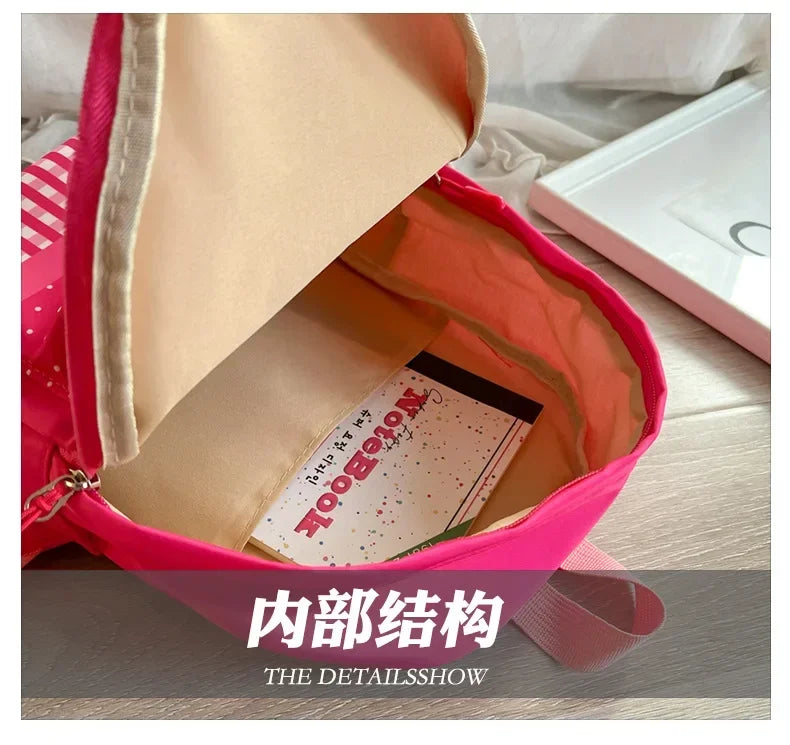 Kawaii Barbie Cartoon Anime Fashion Backpack Girl Barbie Princess Backpack Cute Kindergarten Kids Schoolbag Gift Toys
