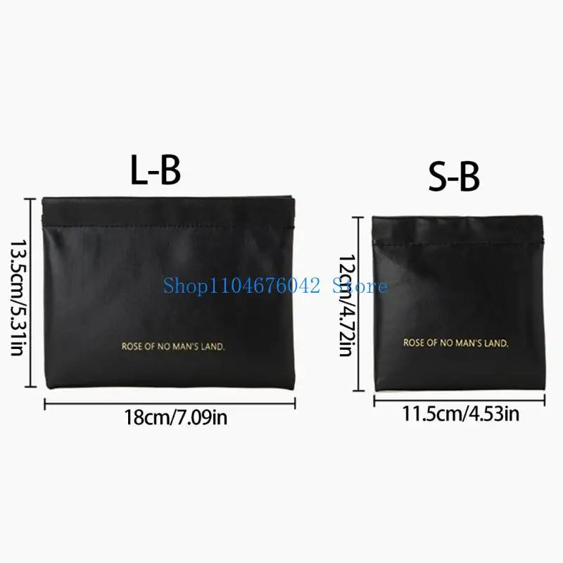 652F Automatic Closure Cosmetic Organizers PU Leather Travel Portable Storage