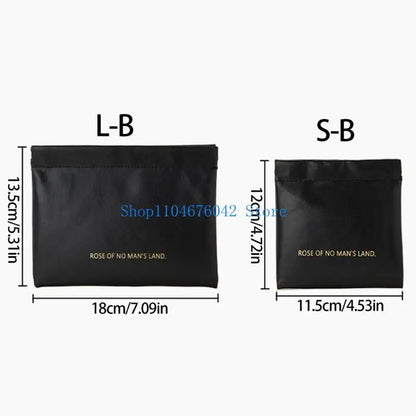 652F Automatic Closure Cosmetic Organizers PU Leather Travel Portable Storage