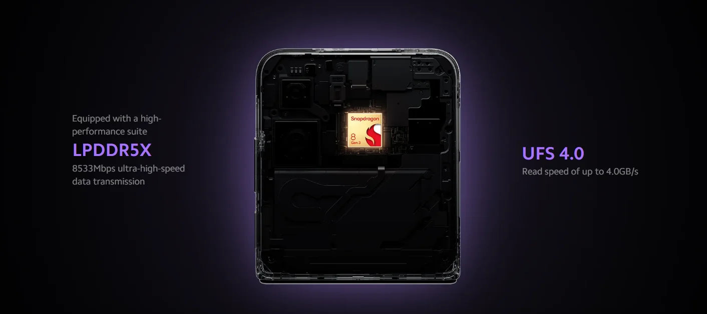 Global Version Xiaomi MIX Flip 67WHyperCharger 12GB 512GB Leica  6.86" 120Hz Display Snapdragon 8 Gen 3 Smartphone 50MP Camera