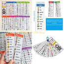 12PB Vocabulary Flashcards Educational Learning Cards Sight Words Flash Cards