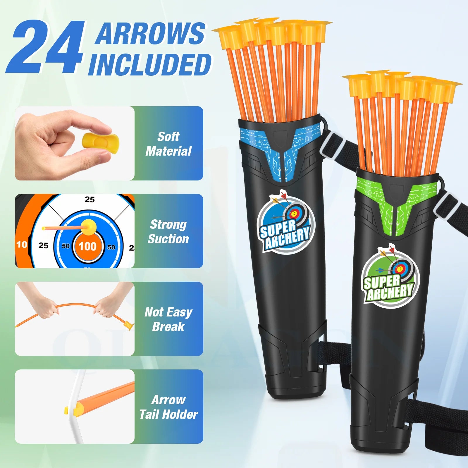 Arco e flechas para crianças, Kit Recurvo para Crianças, Prática de Tiro com Arco, Esportes ao ar livre, Jogo, Caça, Tiro, Toy Gift for Boys