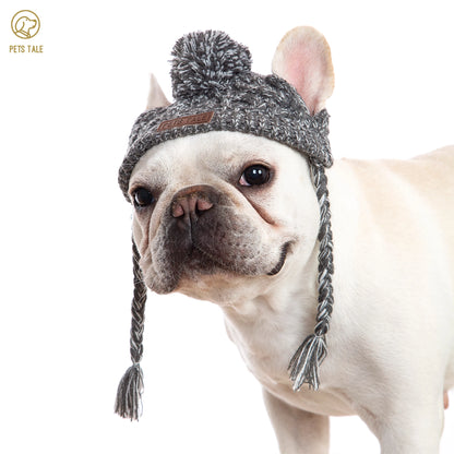 Gorros suaves de invierno para perros, gorro de punto cálido para perros, gorro de punto resistente al viento para perros