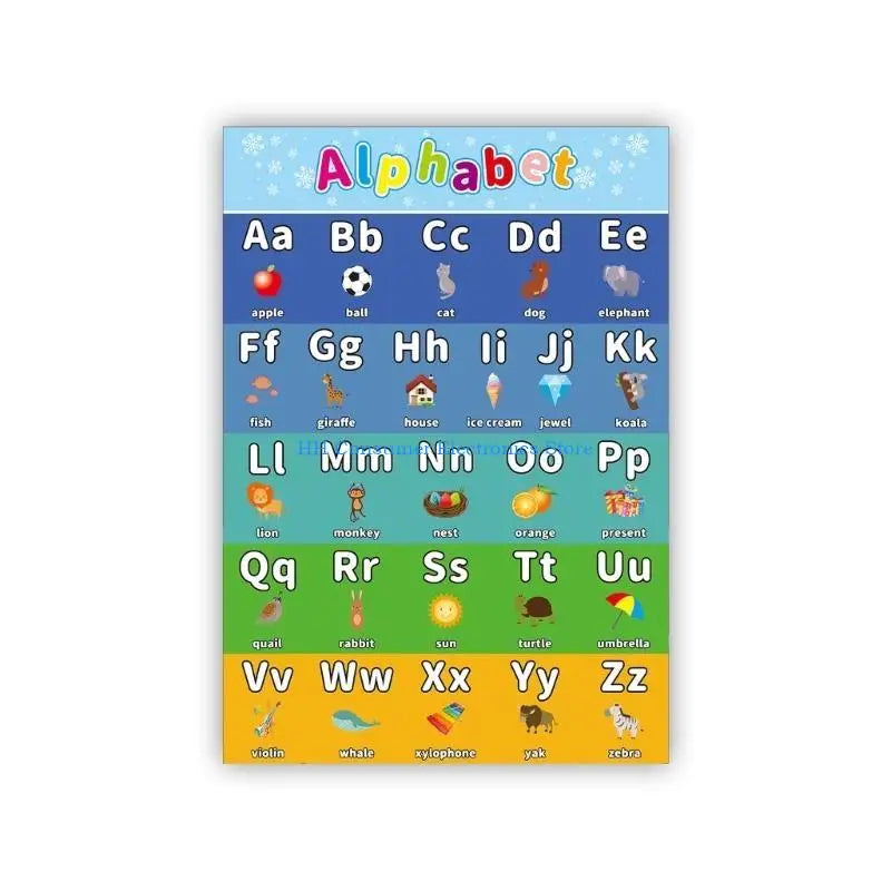 C4DC English Words Vocabulary Learning Chart Cartoon Picture Kids Early