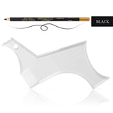 Men Beard Styling Template Stencil Beard Comb Fits All-In-One Beard Shaping Tool Barber Supplies Professional Beard Accessories
