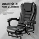 Executive Office Chair with  Massage Seat  , PC Desk Gaming Chair with Armrests Footrest High Back  Recliner Tilt Padded Swivel