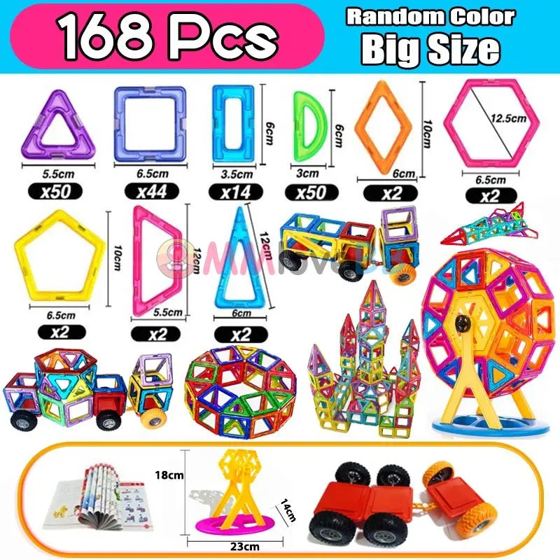 Juguetes magnéticos para niños de gran tamaño, bloques magnéticos para niños, juego de construcción de diseño, juguetes para niños, bloques de construcción