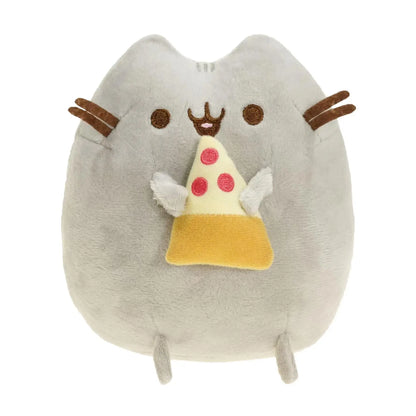 Peluche de gato de imitación de 15 cm, suave, color blanco y gris, ideal como regalo de cumpleaños para niñas y mascotas.