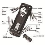 Motorcycle Multifunction Tool Kits Multitool Tire Repair Tool Set with Screwdriver Chain MTB Road Cycling Motorcycle Tools
