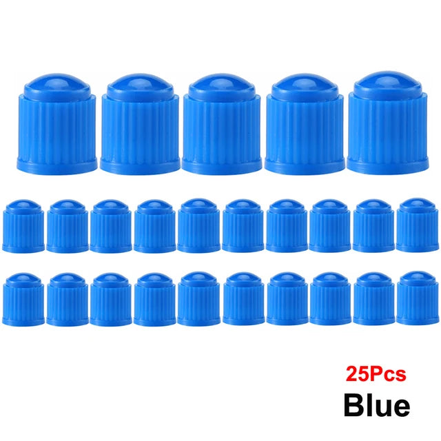 AUTCOAT-Tire Stem Valve Caps, Plastic Valve Caps, Universal Stem Covers for Cars, SUVs, Bike &amp; Bicycle, Trucks, Motorcycles 