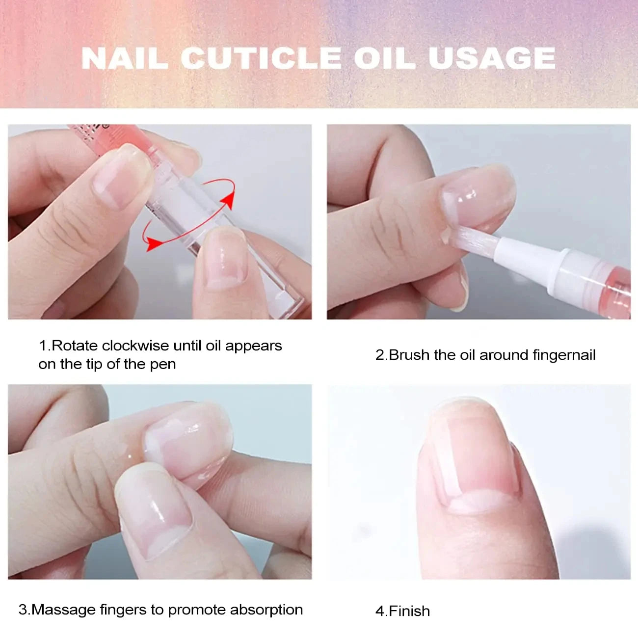 Nail Care Nutrition Oil Pen, Manicure Treatment, Cuticle Strengthening Product Set, Hand Repair, 30pcs 