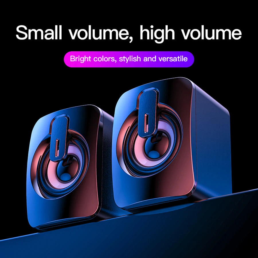 Computer Speaker For PC Laptop Desktop Caixa De Som Bluetooth Portable Sound Box Music Wireless Wire USB Mini Column Acoustics