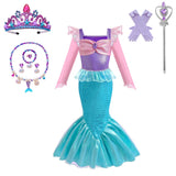 Children's Mermaid Cosplay Costume Girls' Role Play Costume Carnival Halloween Birthday Party Costume Summer Princess Dress
