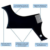 Men Beard Styling Template Stencil Beard Comb Fits All-In-One Beard Shaping Tool Barber Supplies Professional Beard Accessories