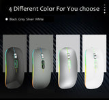 Bluetooth Mouse for Asus ZenBook 14 UX433 Vivobook Flip 14 12" M420 R211 Laptop PC Wireless Mouse Rechargeable Mute Gaming Mouse