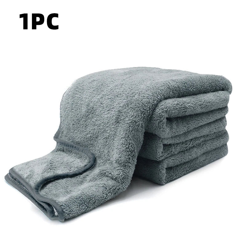Toalla de microfibra para lavado de autos SEAMETAL, súper absorbente, para limpieza y secado de autos, paños multifuncionales para accesorios de lavado de autos.
