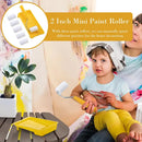Small Paint Roller Set Mini Roller Edger Brush For Wall Painting With Paint Tray Interior Paint Brushes Painting Tools For Room