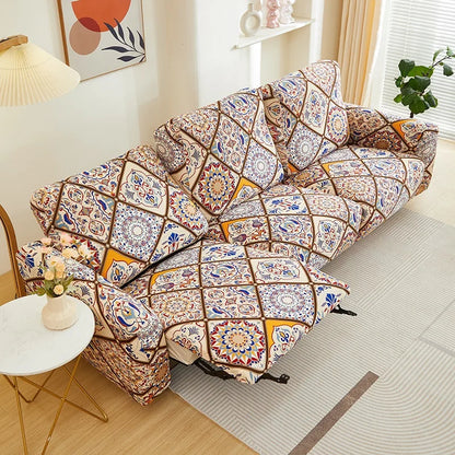 Elastic Recliner Sofa Cover Printed Slipcover Chair Sofa Protector Relax Armchair Stretch Couch Covers For Living Room