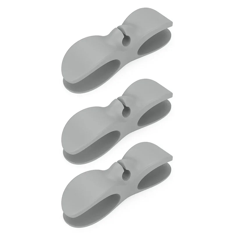 9-1 soporte de silicona para enrollador de cable, organizador de cable de alimentación, clip autoadhesivo, fijador de cables para freidora de aire y cafetera.