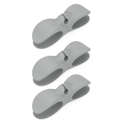 9-1 soporte de silicona para enrollador de cable, organizador de cable de alimentación, clip autoadhesivo, fijador de cables para freidora de aire y cafetera.
