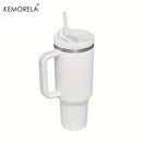KEMORELA 30&40 oz Tumbler With Handle Lid Straw 887/1182ML Stainless Steel Water Bottle Vacuum Thermos Cup Travel Car Coffee Mug