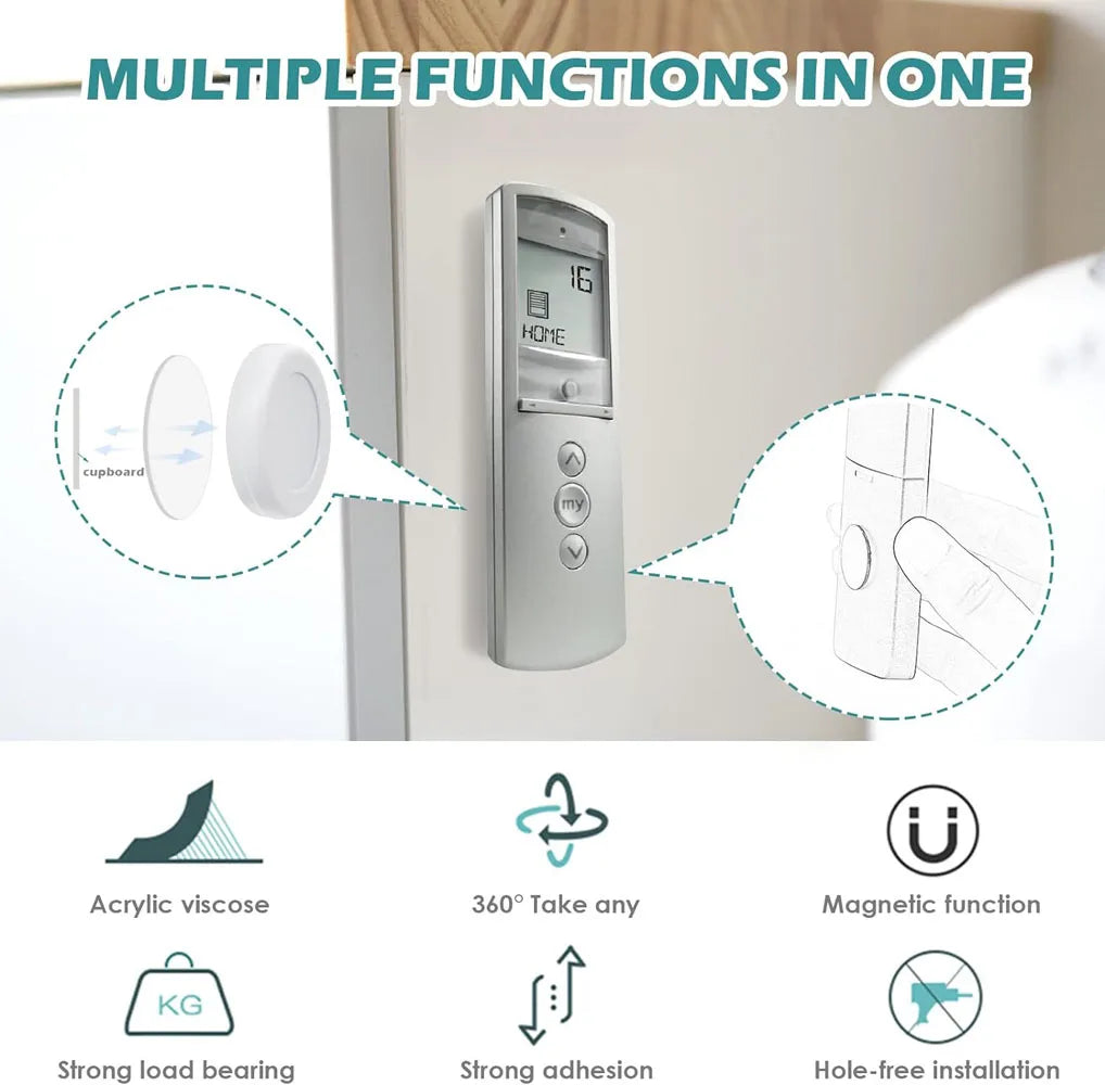 Strong Magnetic Hooks Home Office Wall-Mounted Remote Control Magnet Holder Keys Anti-Lost Hanging Hanger Organizer Hook