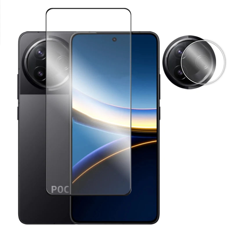 For POCO F7 Ultra Glass For Poco F7 Pro Tempered Glass 2.5D Full Cover Glue HD Screen Protector For Poco F7 Pro Ultra Lens Film