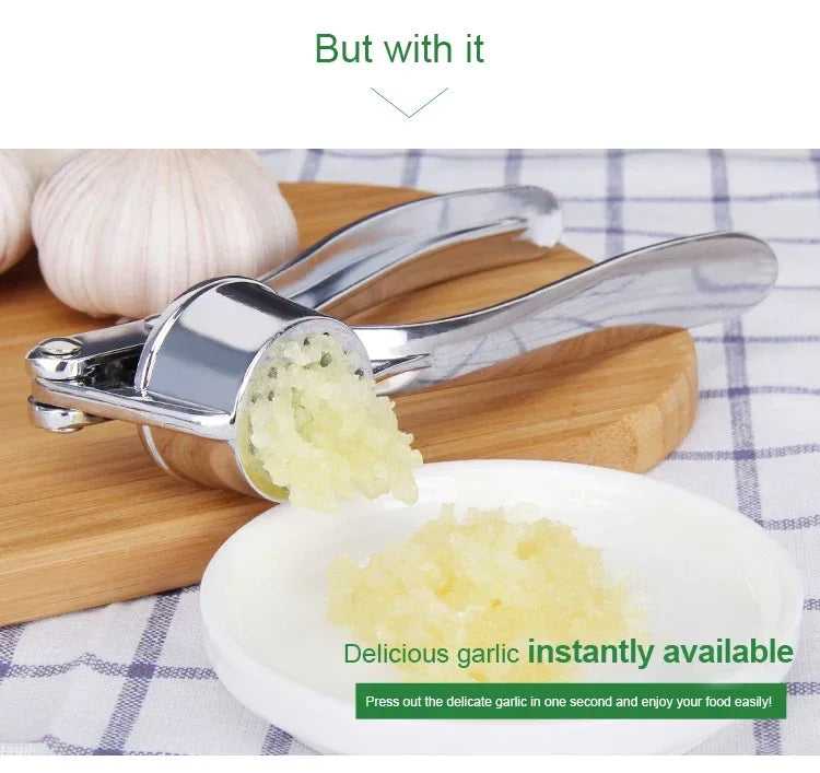 Home Garlic Press Crusher Kitchen Cooking Vegetables Ginger Squeezer Masher Handheld Ginger Mincer Tools Kitchen Accessories