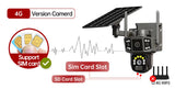 V380 Pro 10X 4K Dual Lens Outdoor Security Network Camera Wireless Wi-Fi Solar CCTV, 4G SIM Solar Cameras