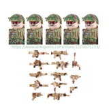 Military Special Forces Action Figure Building Blocks Ghillie Suit Weapons Sniper SWAT Ghost KSK Police Bandit Boy Toy Gift F029