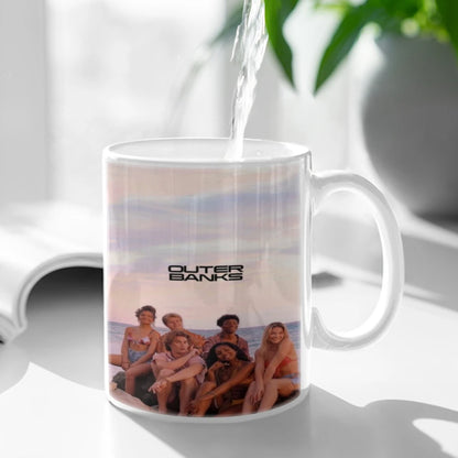 O-Outer Banks Anime Ceramic Mug Cute Coffee Tea Milk Stave Mugs And Cups with Handle Novelty Gifts