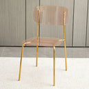 Modern Simple Household Transparent Dining Chair Backrest Single Person Leisure Net Red Table Plastic Chair Makeup Chairs  стул
