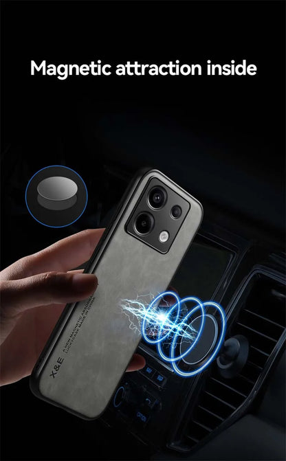 Shockproof Case for Xiaomi Redmi Note 13 Pro 5G Note 13 Pro+ Plus Protective Cover Magnetic Car Holder Phone Coque Fundas Capa