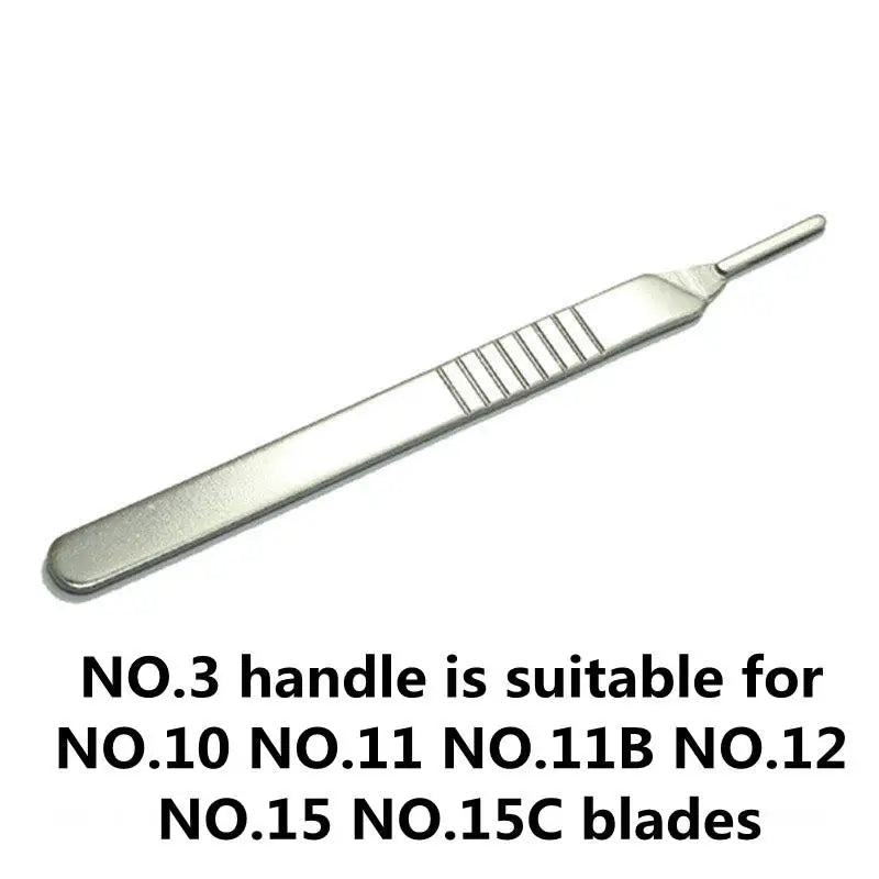 20-100 hojas de bisturí de acero al carbono n.° 10-15C para tallado de metal, mango de bricolaje, corte, reparación, cuchillo quirúrgico para animales, caja de herramientas antideslizante