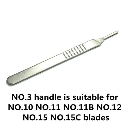20-100pcs NO.10-15C Carbon Steel Carving Metal Scalpel Blades Handle DIY Cutting Repair Animal Surgical Knife Tool Box Non Slip