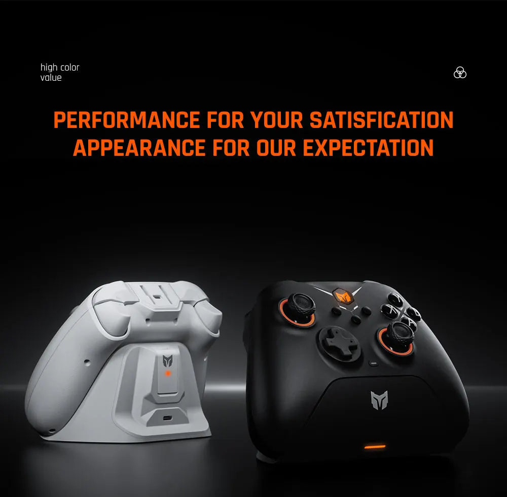 BIGBIG WON Gale 2024 New Wireless Gaming Controller Hall Version Gamepad for Nintendo Switch/PC/iOS/Android with Charging Dock