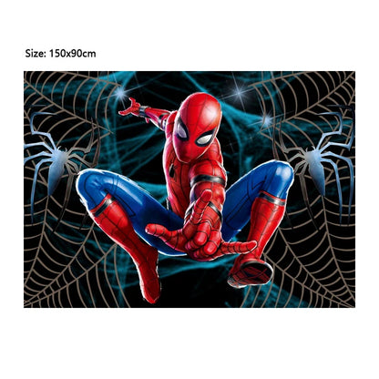 Kit de arco de guirnalda de globos de látex de Spiderman para niños, rojo y azul, decoración para fiesta de cumpleaños, temática de superhéroe, 1 juego, 1 juego, 1 juego 