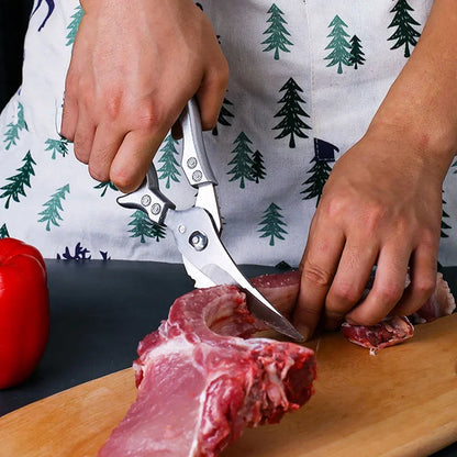 Stainless Steel Chicken Bone Scissors Kitchen Scissors Household Food Scissors Fish Chicken Duck Cutter Scissors Knife