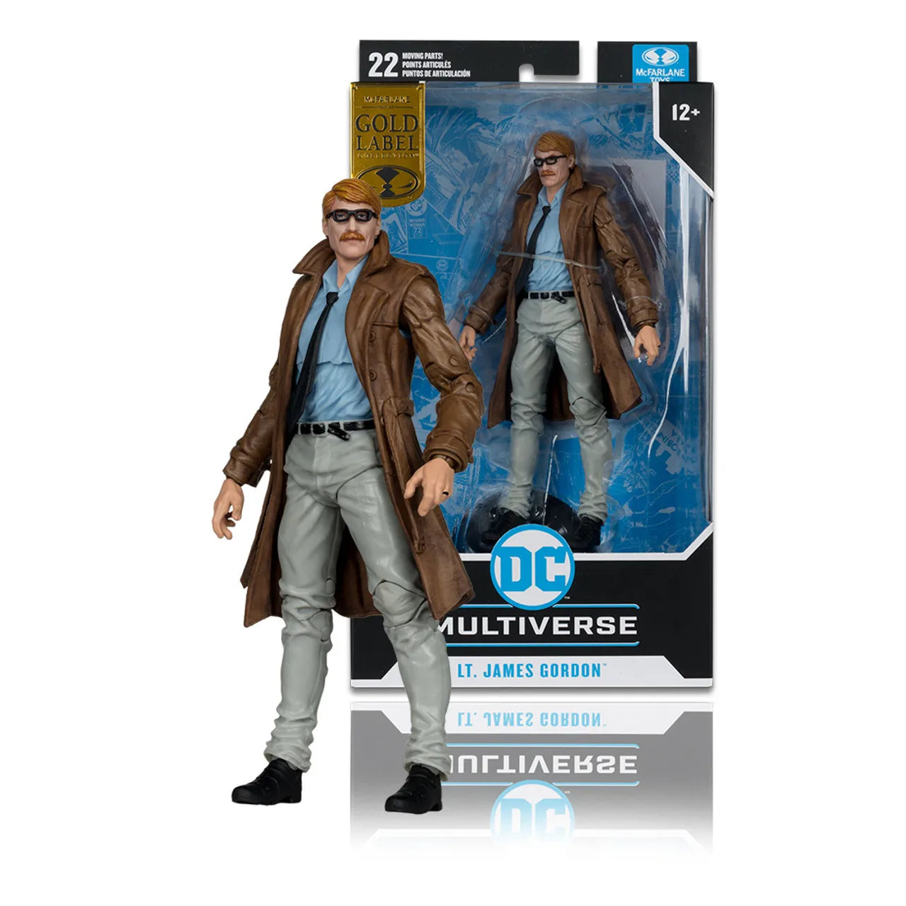 McFarlane Toys Batman & Lt. James Gordon (Batman: Year One Part 4) 18cm Action Figure Gold Label DC Multiverse Model Doll Gift