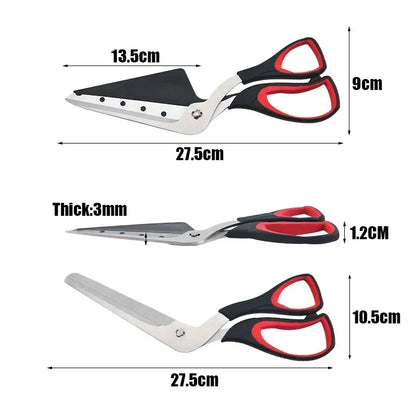 Professional Pizza Scissors Detachable Sharp Stainless Steel Blade Pizza Cutter Scissors Easy Cutting Pizza Spatula Slicer Tools