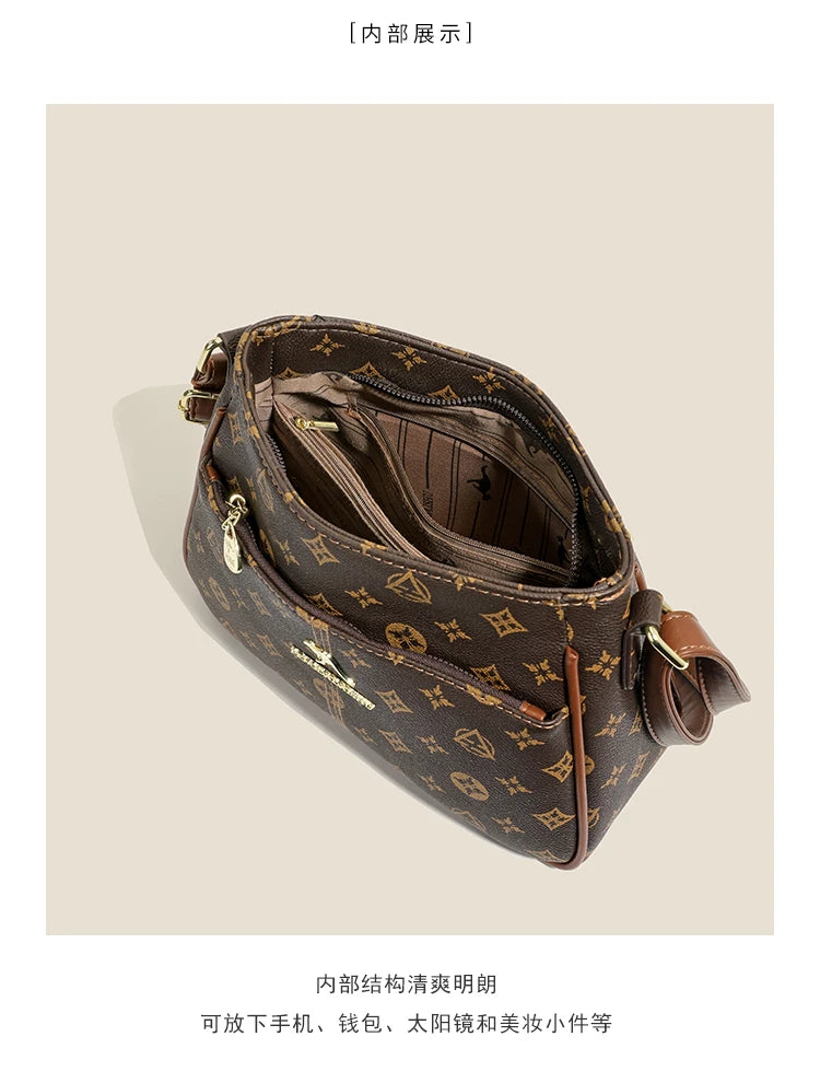 New high-end stylish women's bag, trendy niche pillow bag, fashionable Boston bag, single-shoulder crossbody for women