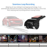 Podofo Dash Cam ADAS Car DVR ADAS Dashcam DVRs Video HD 720P USB TF Card 16G/32G Auto Recorder for Android Multimedia Player DVD