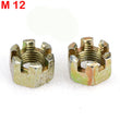 1Pair M10/M12/M14/M16/M20 Hex Slotted Nuts for 50cc-250cc ATV Kart Off-Road Vehicle Quad Bike Rear Axle Ball Joint Parts