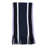 Classic Striped Outdoor Scarves Men Cashmere Soft Knitted Striped Scarf Long Tassel Neck Warmer Men'S Winter Scarf