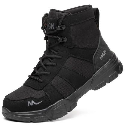 Steel Toe Shoes for Men Women Lightweight Anti-smash Steel Toe Sneakers Indestructible Work Boots Construction Safety Shoes