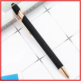 20-200 Pens Wholesale Metal Ballpoint Pen Touch Screen Pen Office School Advertising Pen Custom Logo Text Laser Engraving