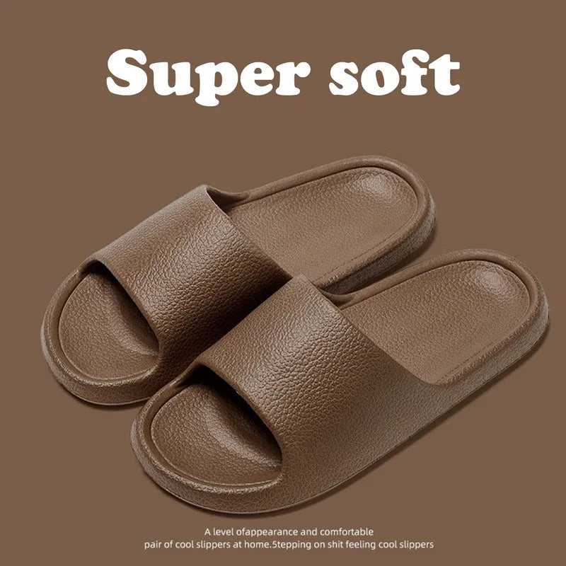 Summer Fashion Slippers Women's Shoes Cloud Slippers For Men Home Flat Sandals Massage Flip Flops Couples Bathroom Indoor Slides