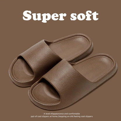 Summer Fashion Slippers Women Shoes Cloud Slippers For Men Home Flat Sandals Massage Flip Flops Couples Bathroom Indoor Slides