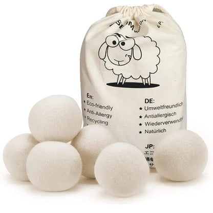 Bolas suavizantes reutilizables para secadora de lana, para telas, para ropa, kit de secado, prácticas, para el hogar, 5 cm, 1 unidad, 3 unidades, 6 unidades 