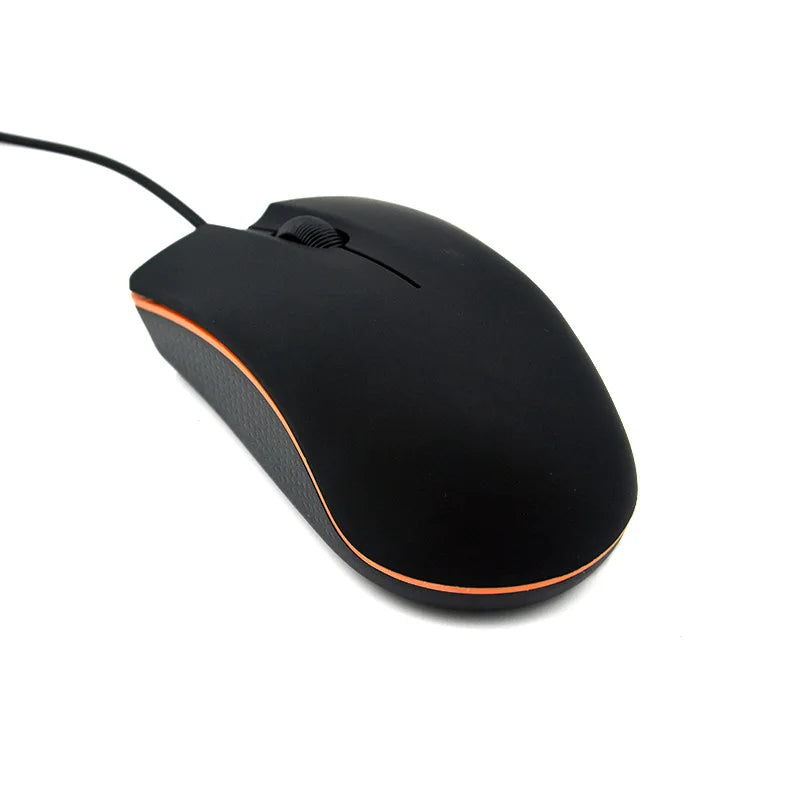 Ratón portátil con cable de 4 teclas de alta calidad para PC, portátil, de escritorio, para gamers, 1200 dpi, textura mate, USB